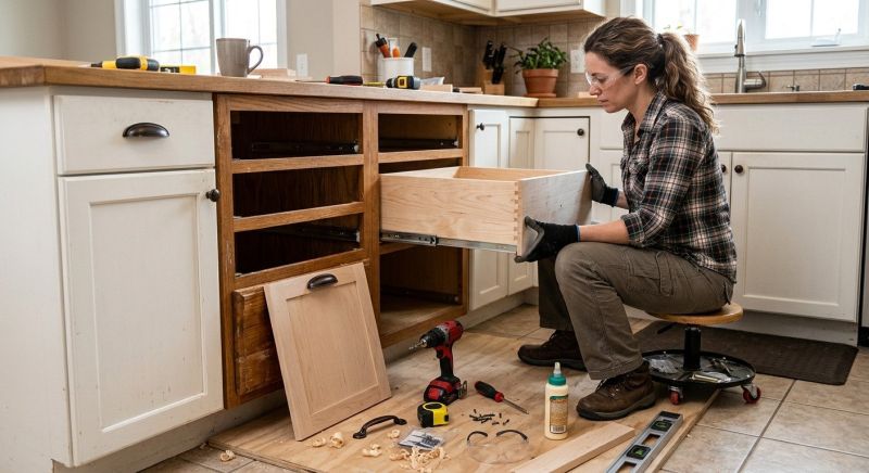 Cabinet Drawer Remodeling in Waco, TX