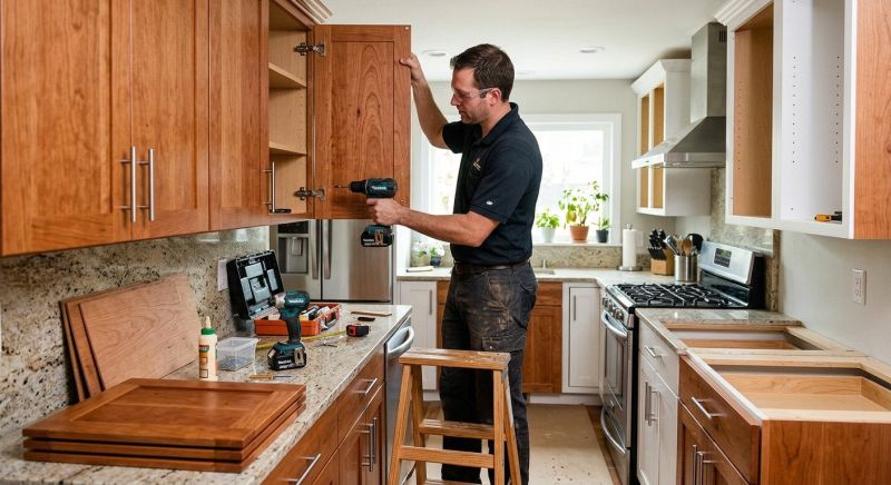 Oak Cabinet Remodeling in Kokomo, IN